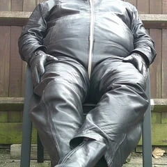 Leather gimp suit