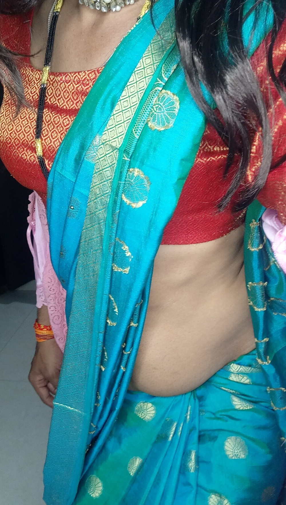 Indian stepmom sexy blou saree and peticot #43