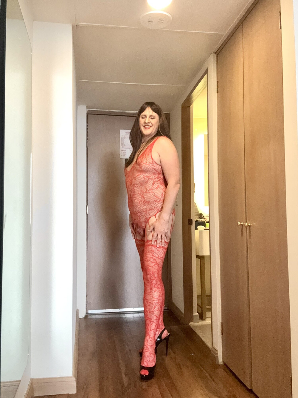 Tied up in Red body stocking  #15