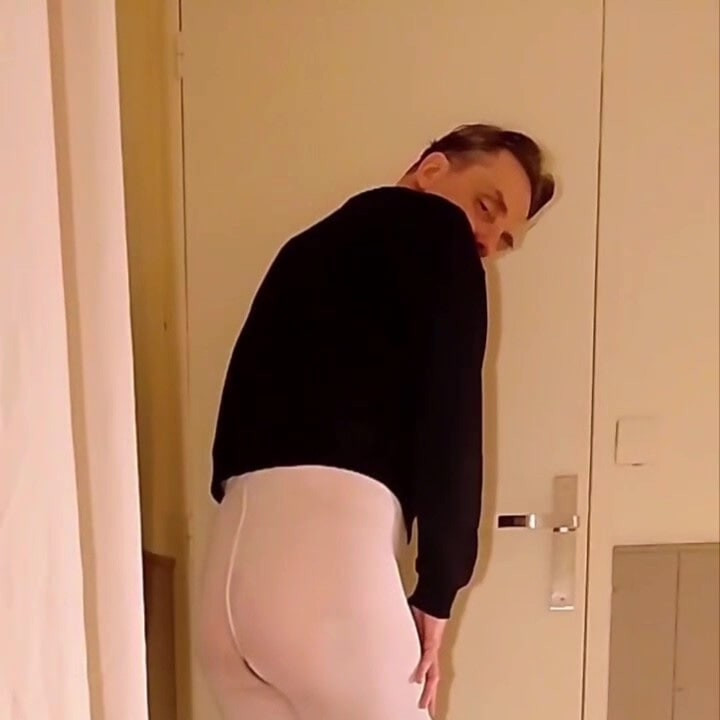 Best Moments - Open White Pantyhose and Handjob #9