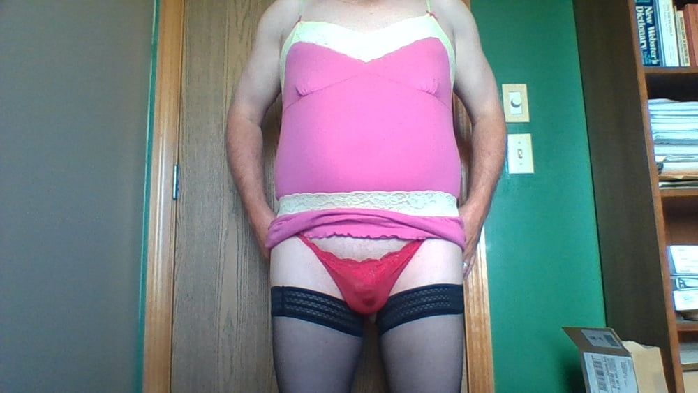 Pink Lingerie and Stockings #6