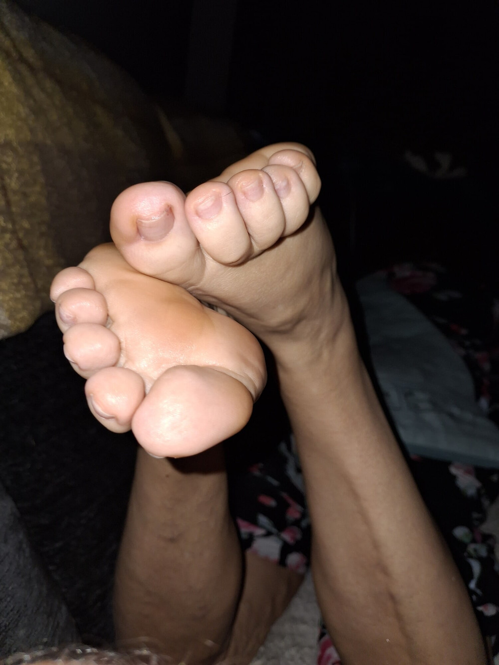Showing her soles to me to get me horny #4