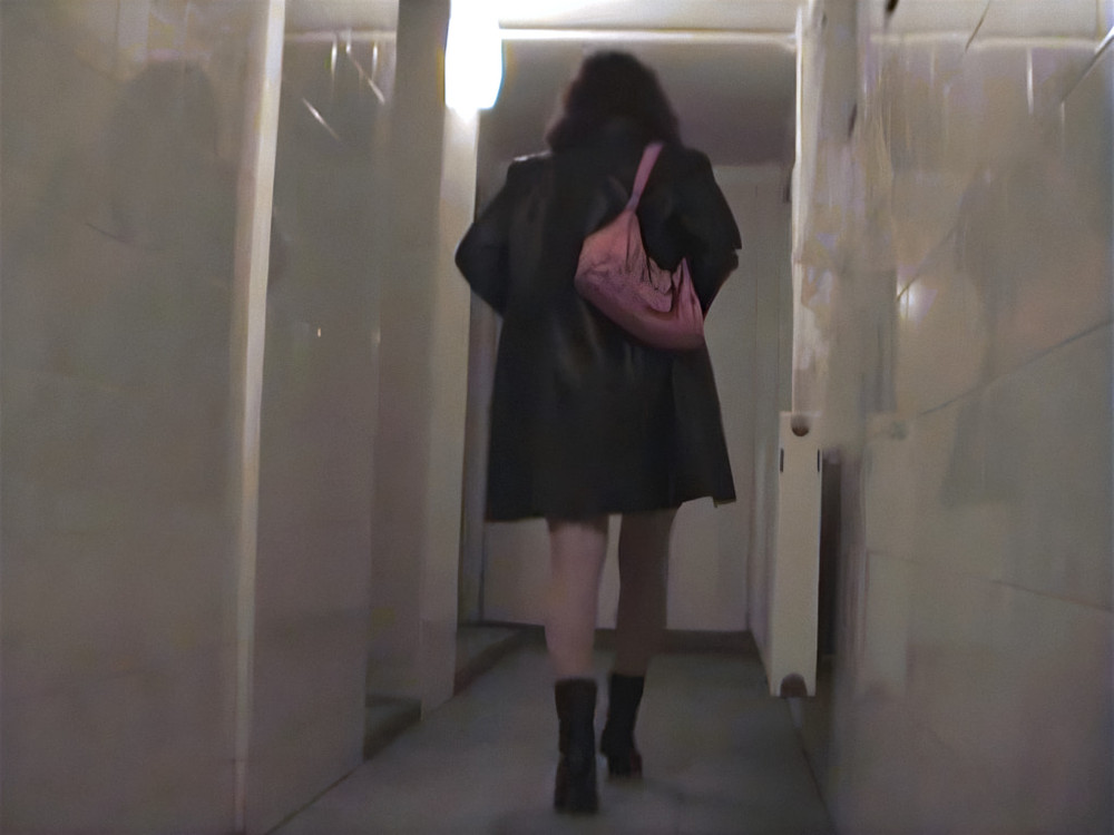 Samples from video - Street hooker takes a piss in a pub #12