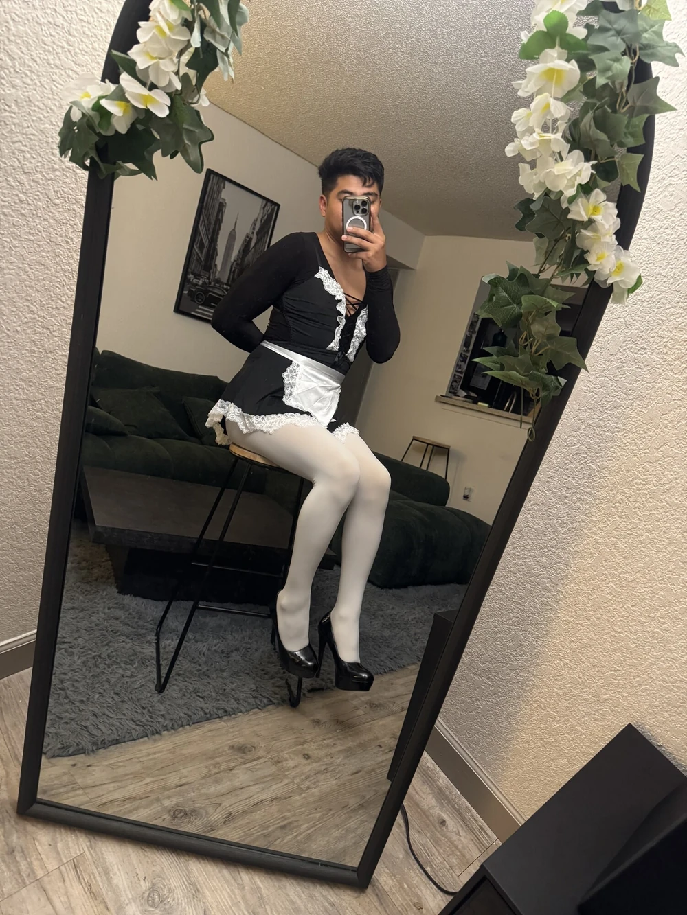 Maid Crossdresser in high heels  #5