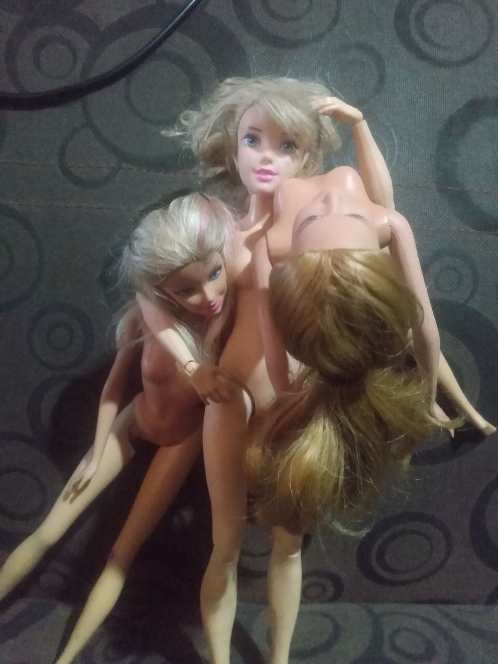 Muscular doll and her girls #9