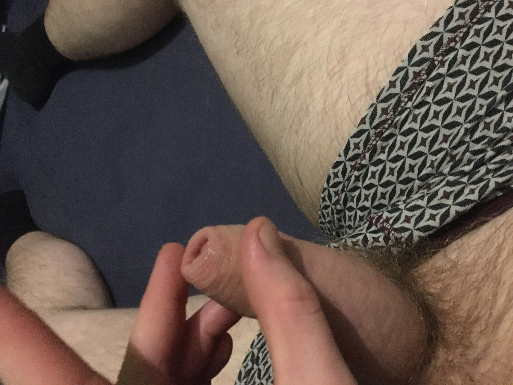 Hairy Dick And Balls Foreskin Pre-cum Play #15