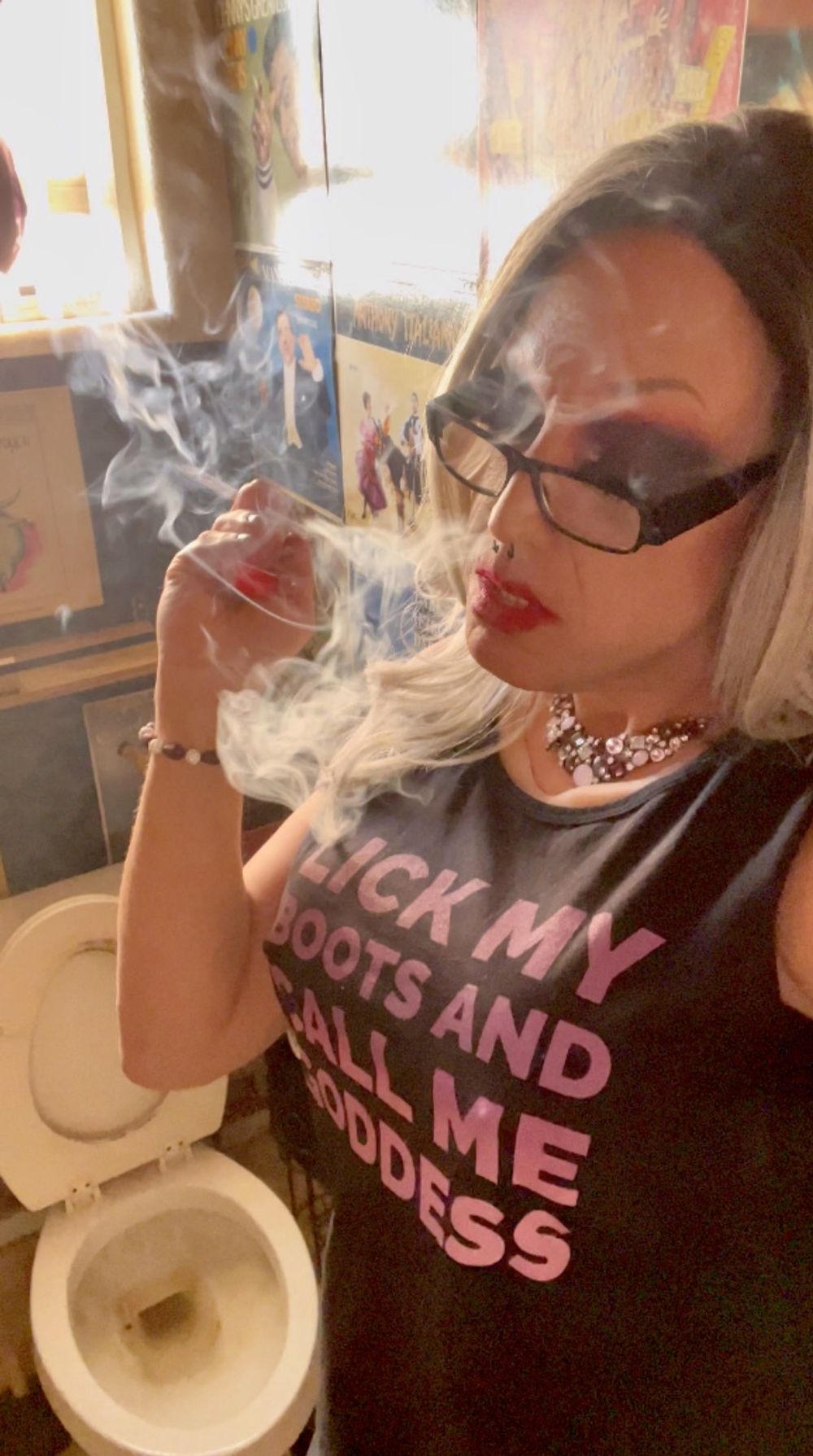 Trans Goddess Smoking Fetish #24