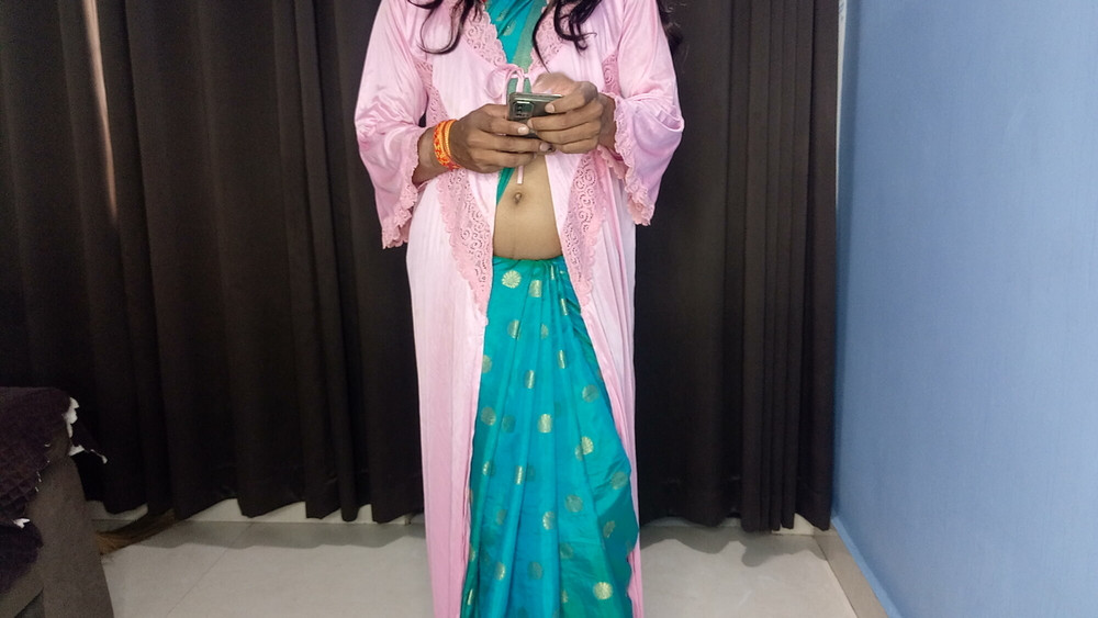 Indian stepmom sexy blou saree and peticot #13