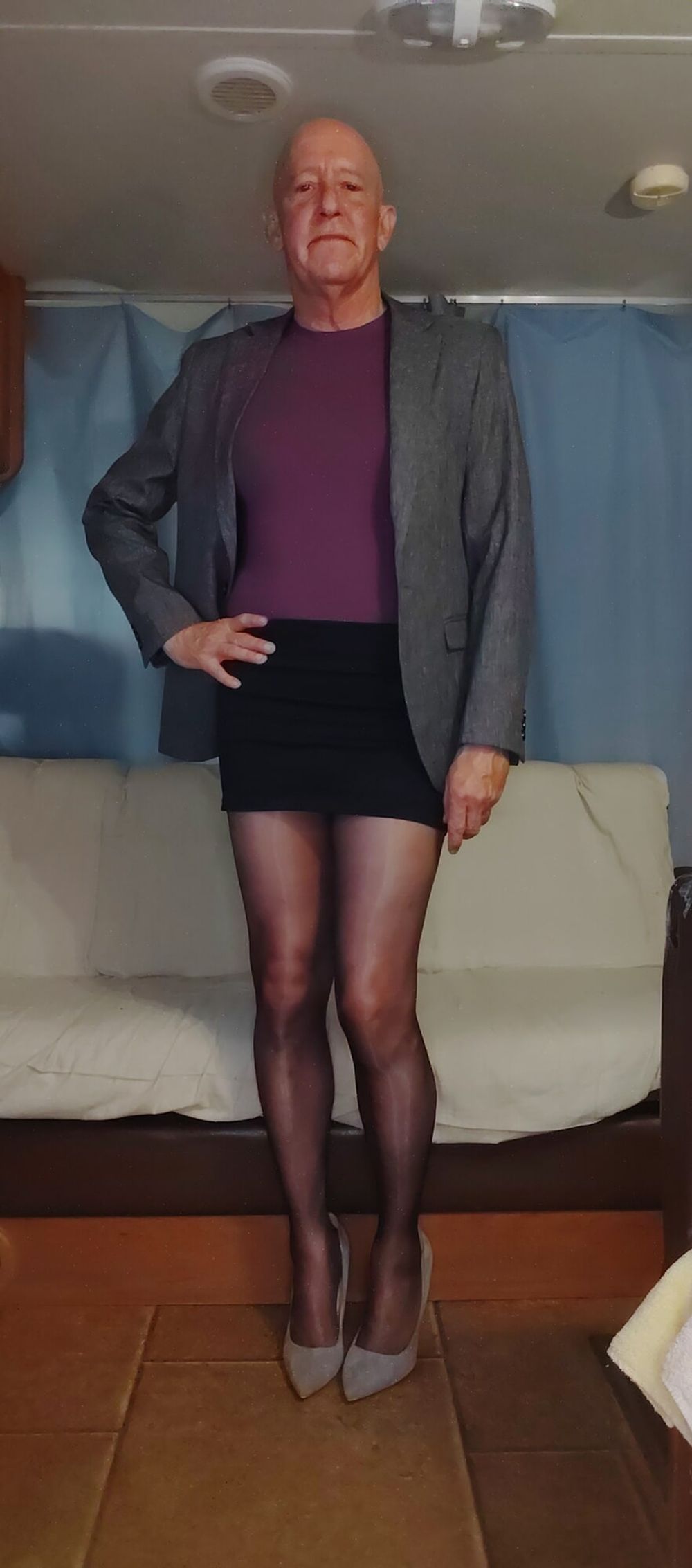 Faggot Andrew Brown Dressed for the Office #2