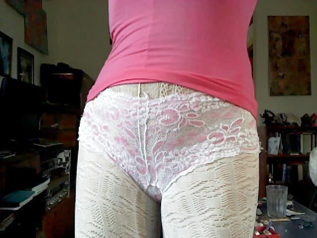 Frilly lil pink fuc pony girl ass up. #23