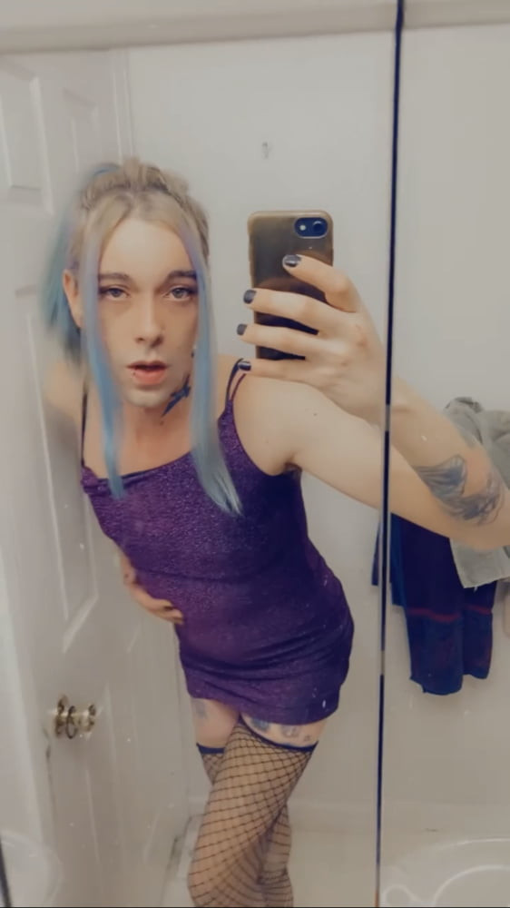 Hot Purple Minidress Slut #3