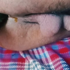 Cucumber inside my anal