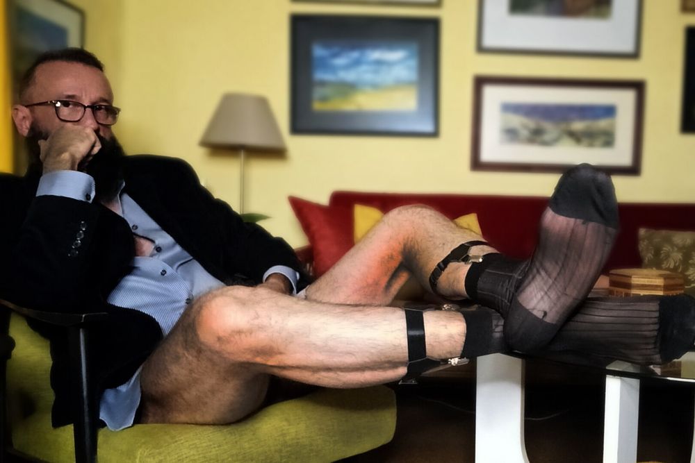 Daddy in sheer socks #3