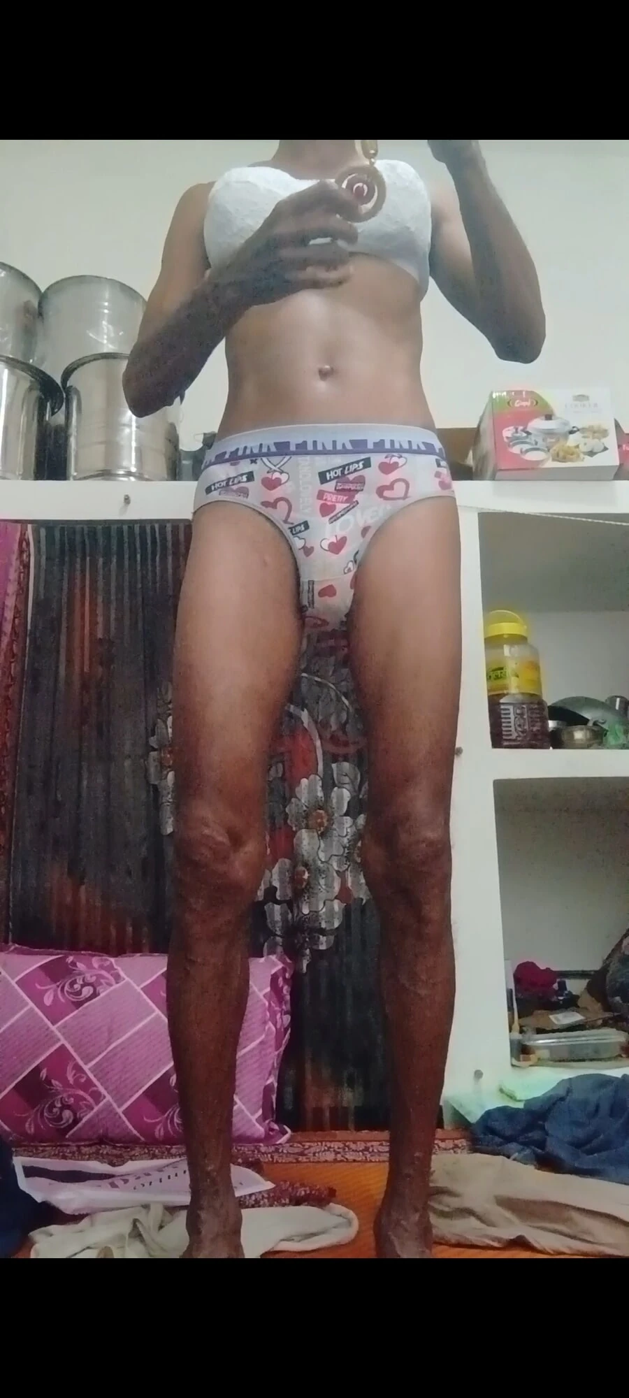 Sissy penis tattoo belly tattoo bra panty #3
