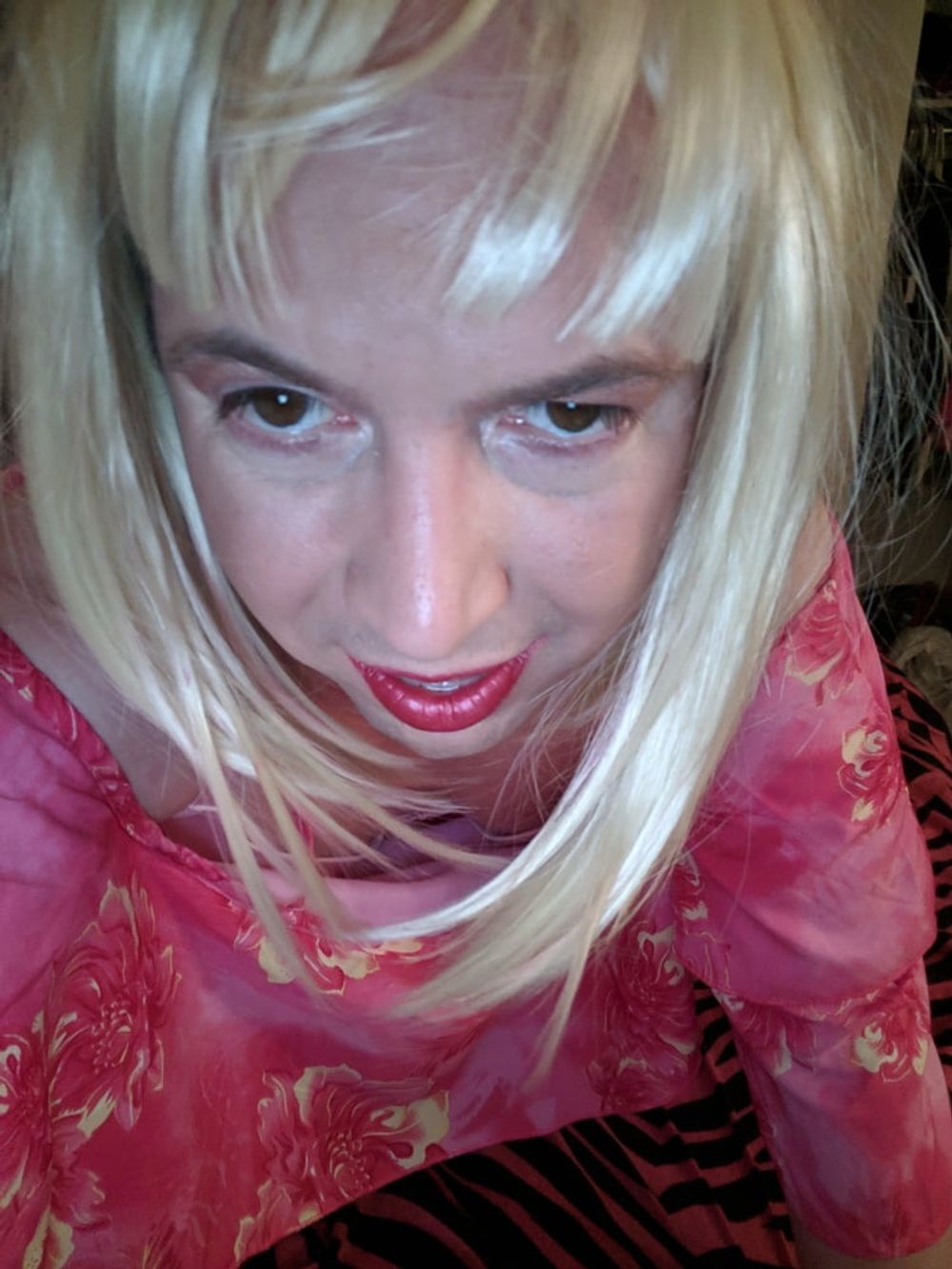 BBC Sissy Feels Cute in Pink Dress #14