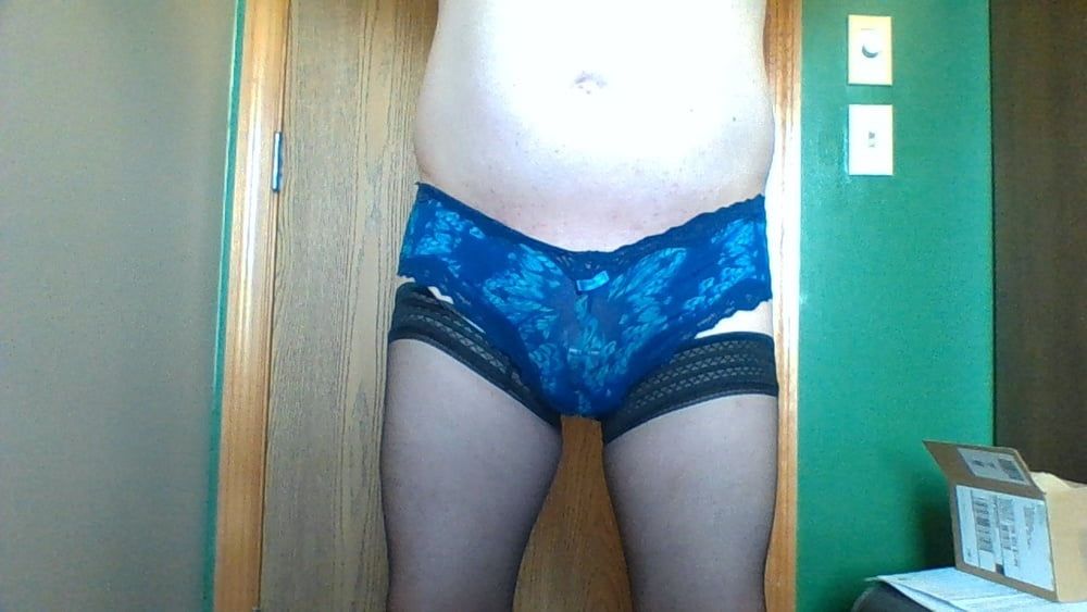 Blue Cheekie and Stockings