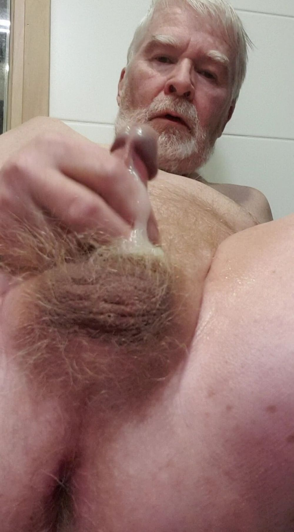 My tiny wet dick covered by pee and cum #51