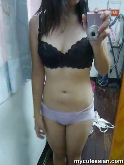 Cute Asian girlfriend selfshot nude pics #11