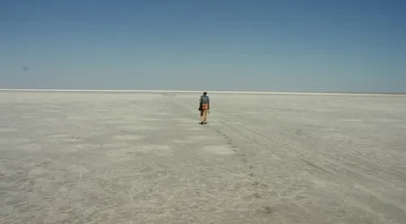 lying naked on the salt of the saltlake elton russia         