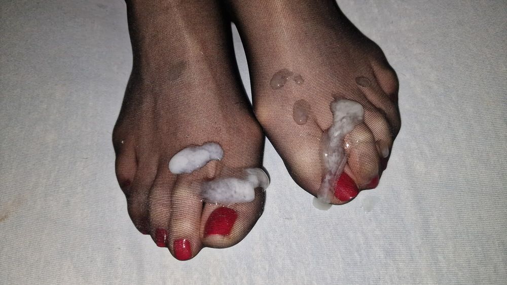 Semen on wife&#039;s feet all the time #9