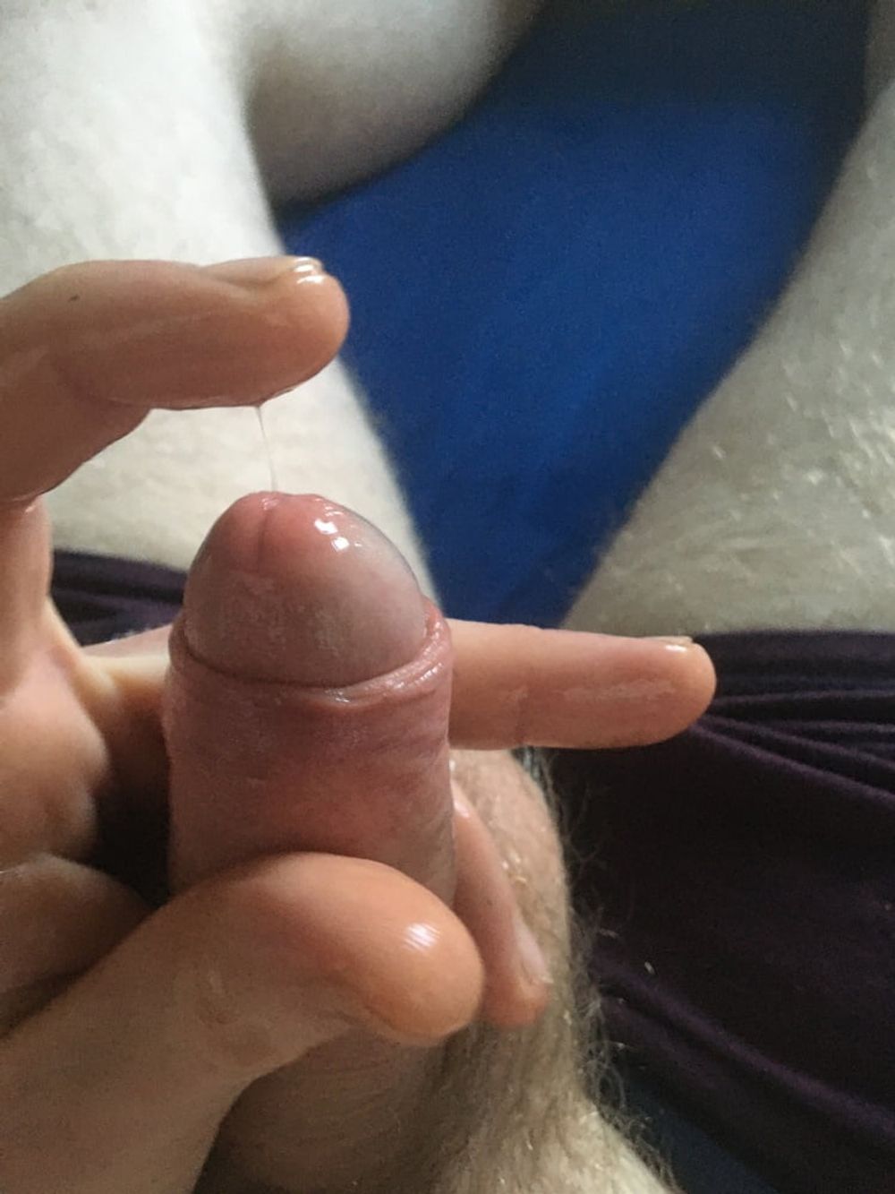 Oiled Hairy Cock Pre- Cum Play  #18