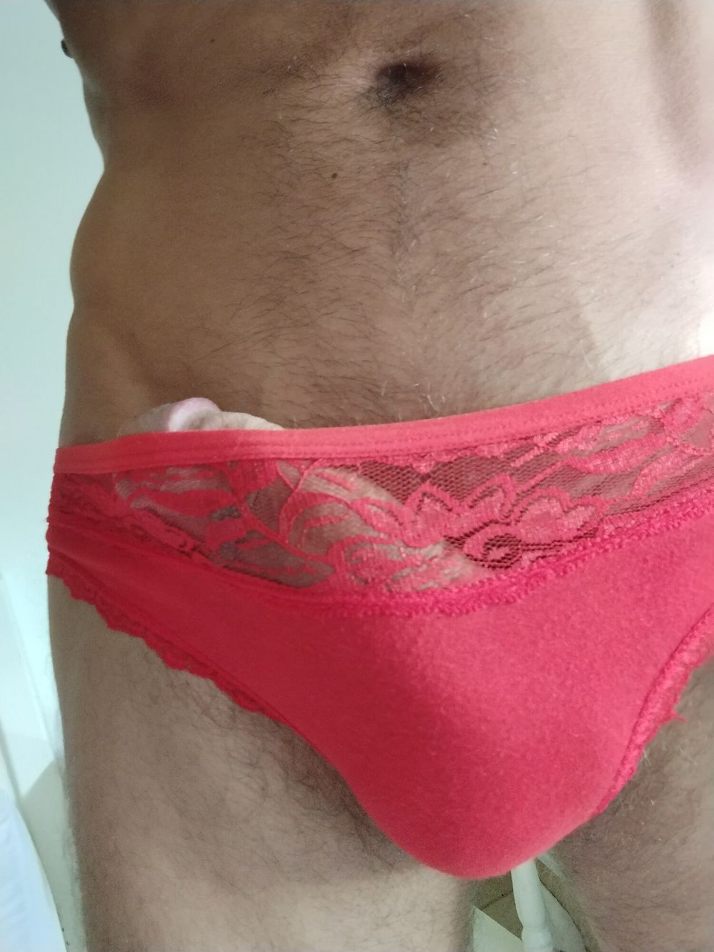 New cotton red panties  #4