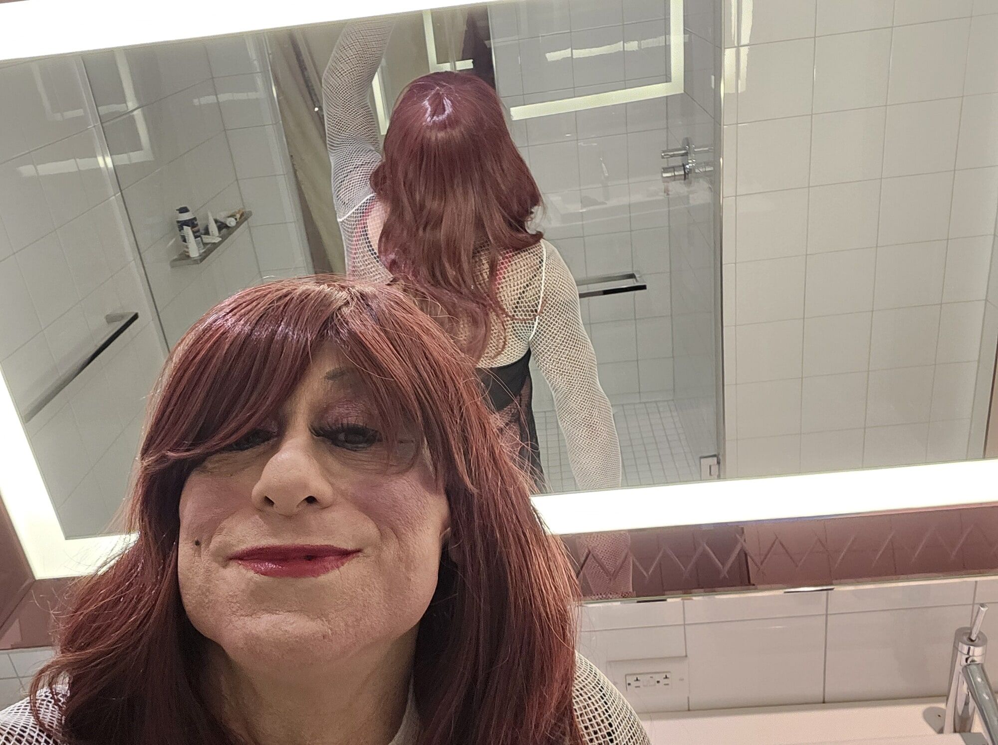 Being all pretty sissy crossdresser with a new look #3
