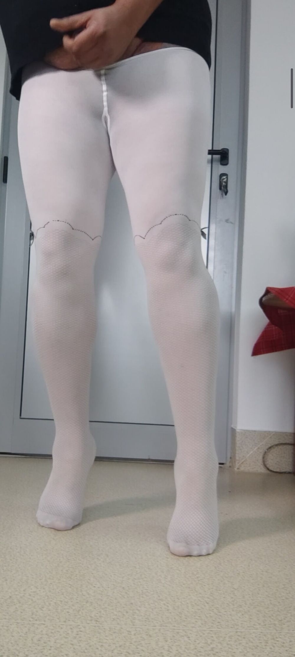 White pantyhose for teen is so sexy #43