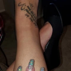 Girl loves her shoes..