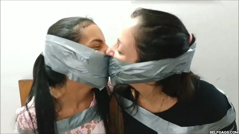 Petite Girl Silenced With BIG Tape Gag! - Selfgags