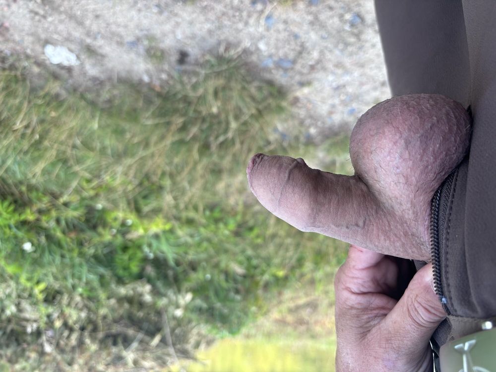 My dick outdoor at the lake