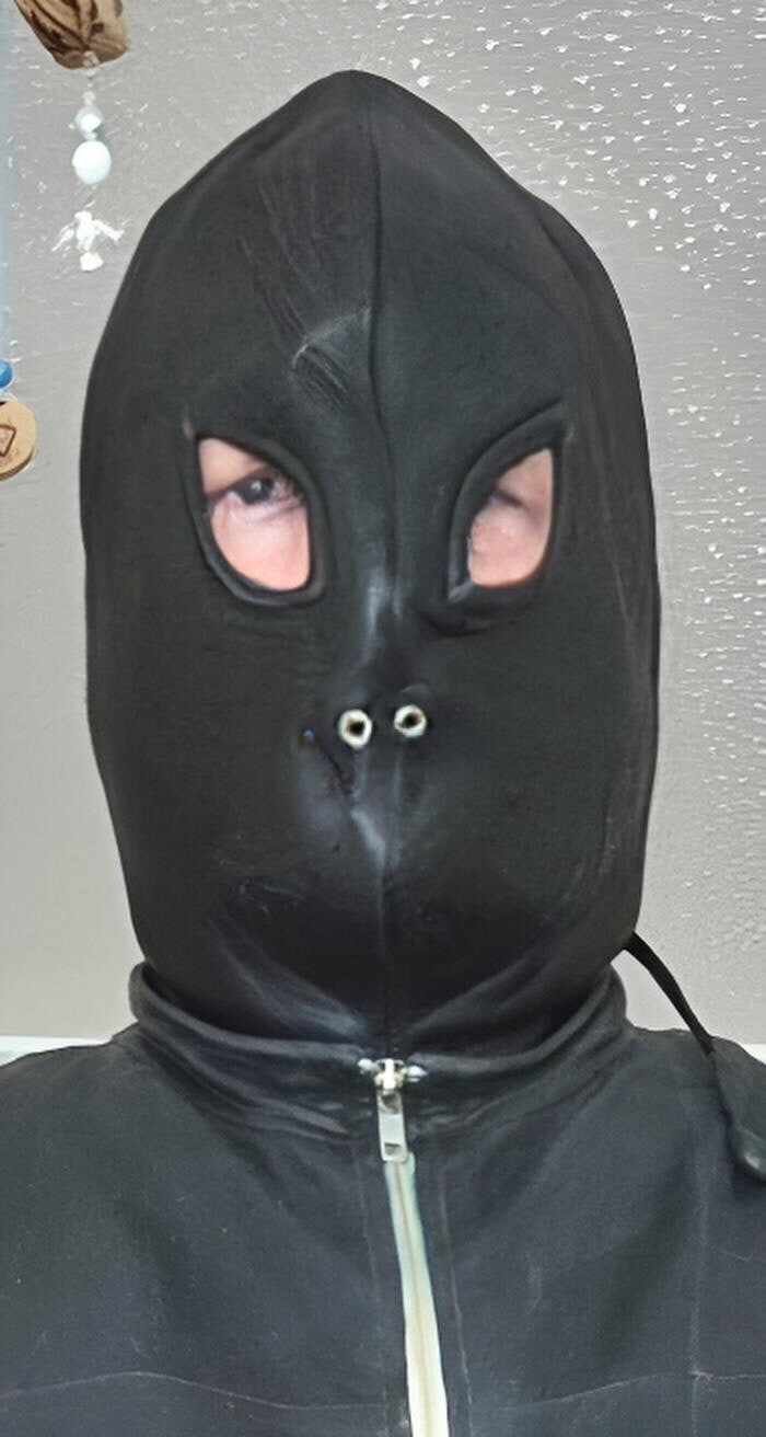 Leather gimp outfit #3