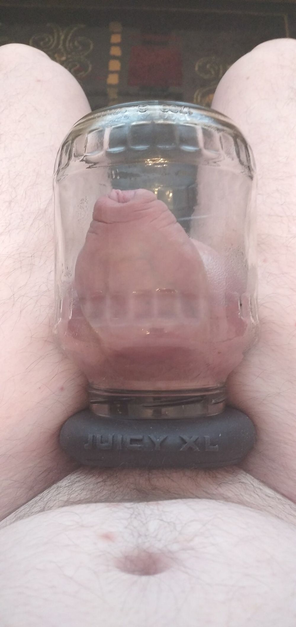 First Jar pumping session with Oxballs Juicy XL cockring #5