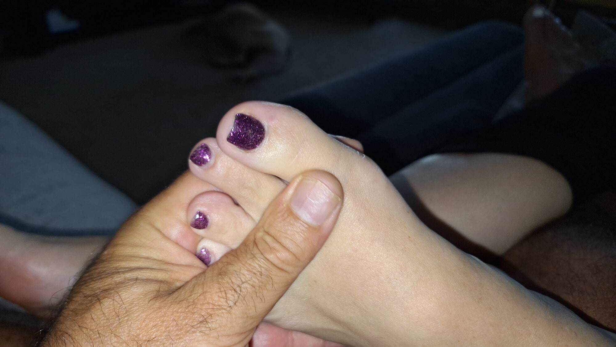 Giving her a foot rub while she relaxes #13