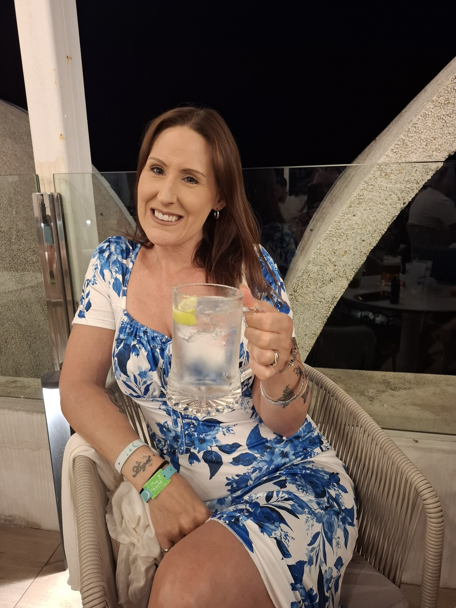 Drinks at sky bar in Spain 