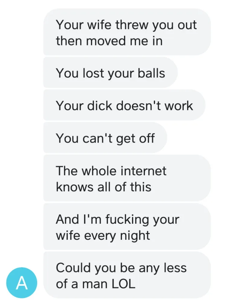 cuckold texts from wife's boyfriend