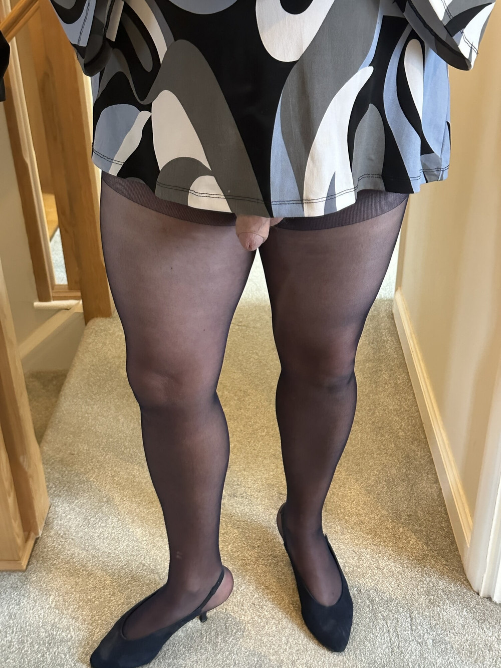 Navy Blue sheer tights #49