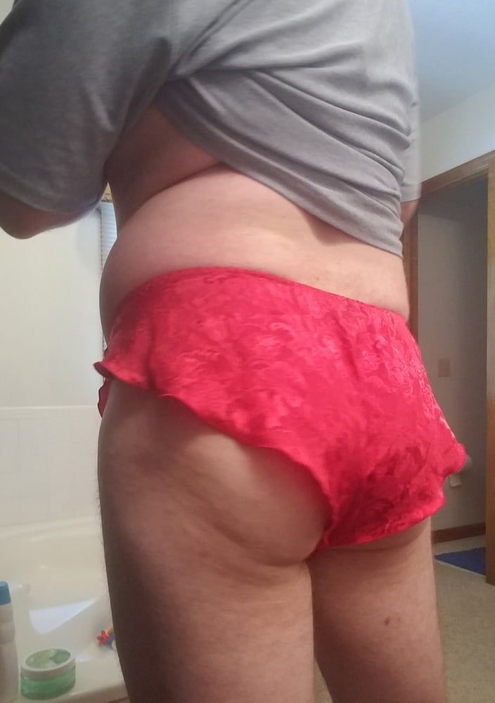 Red tap panties #7