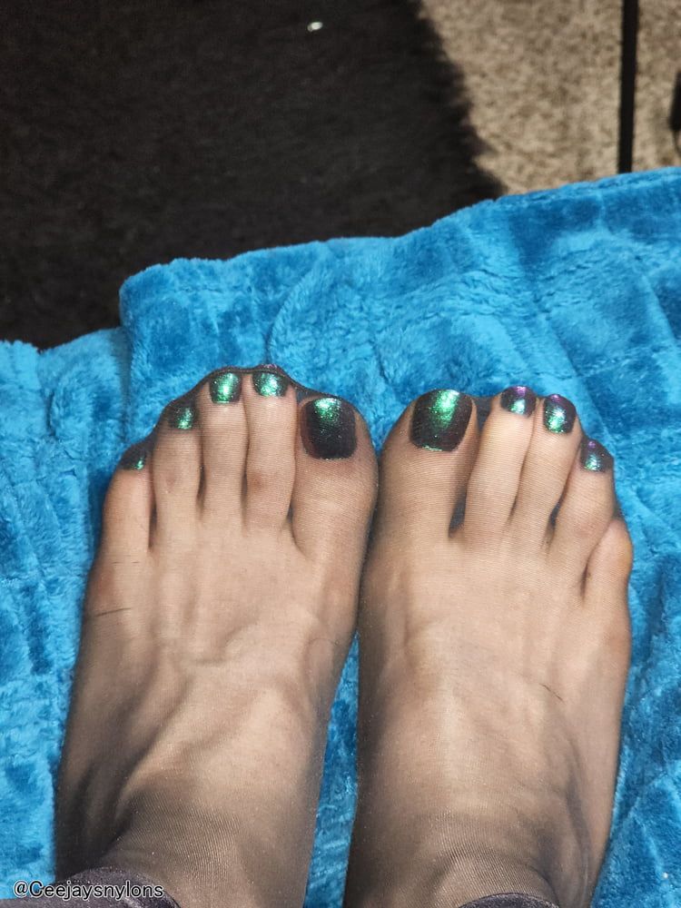 Big Sexy feet in Black Nylons 3 #12