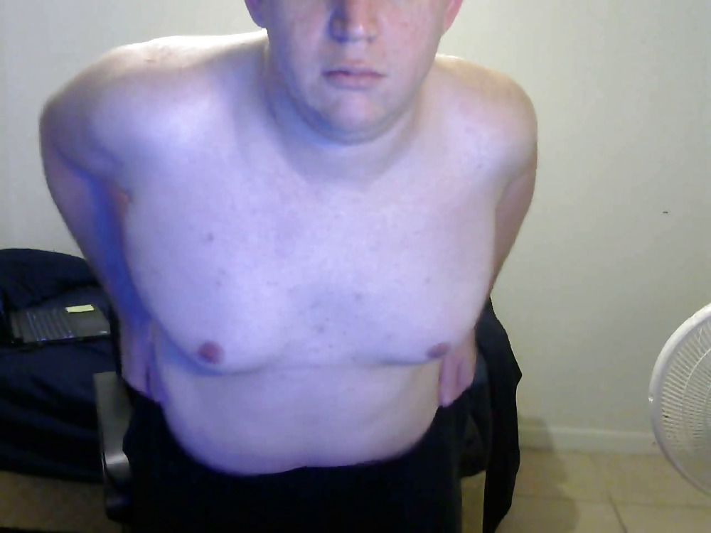 fat boy Jacob masturbating on cam #14