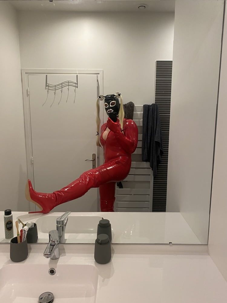 Red latex doll #7