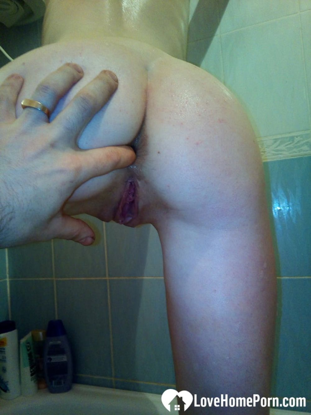 Teasing in the shower before she sucks dick #52