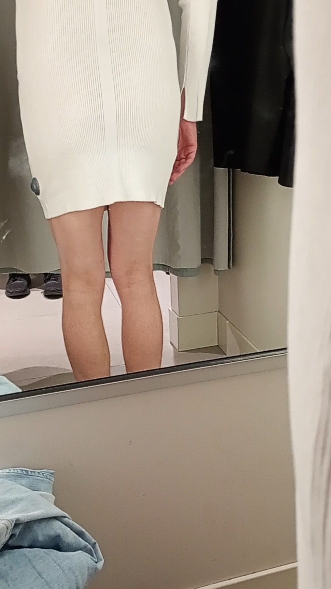 Trying on a dress  #2