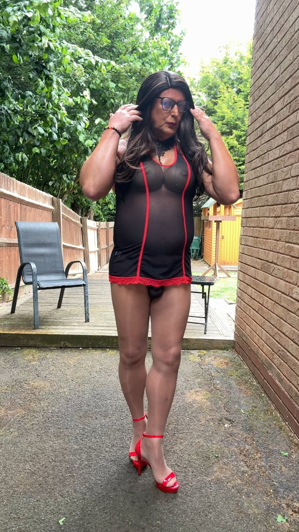Sexy Crossdresser Kellycd2022 in sexy outfit and pantyhose  #27
