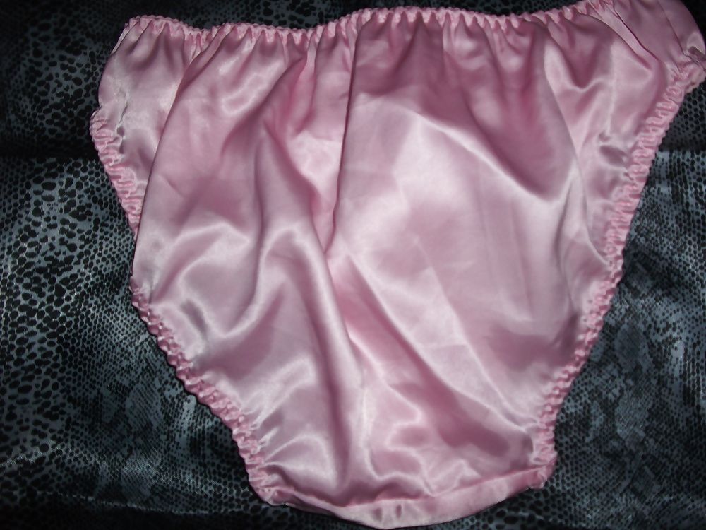 A selection of my wife's silky satin panties #38