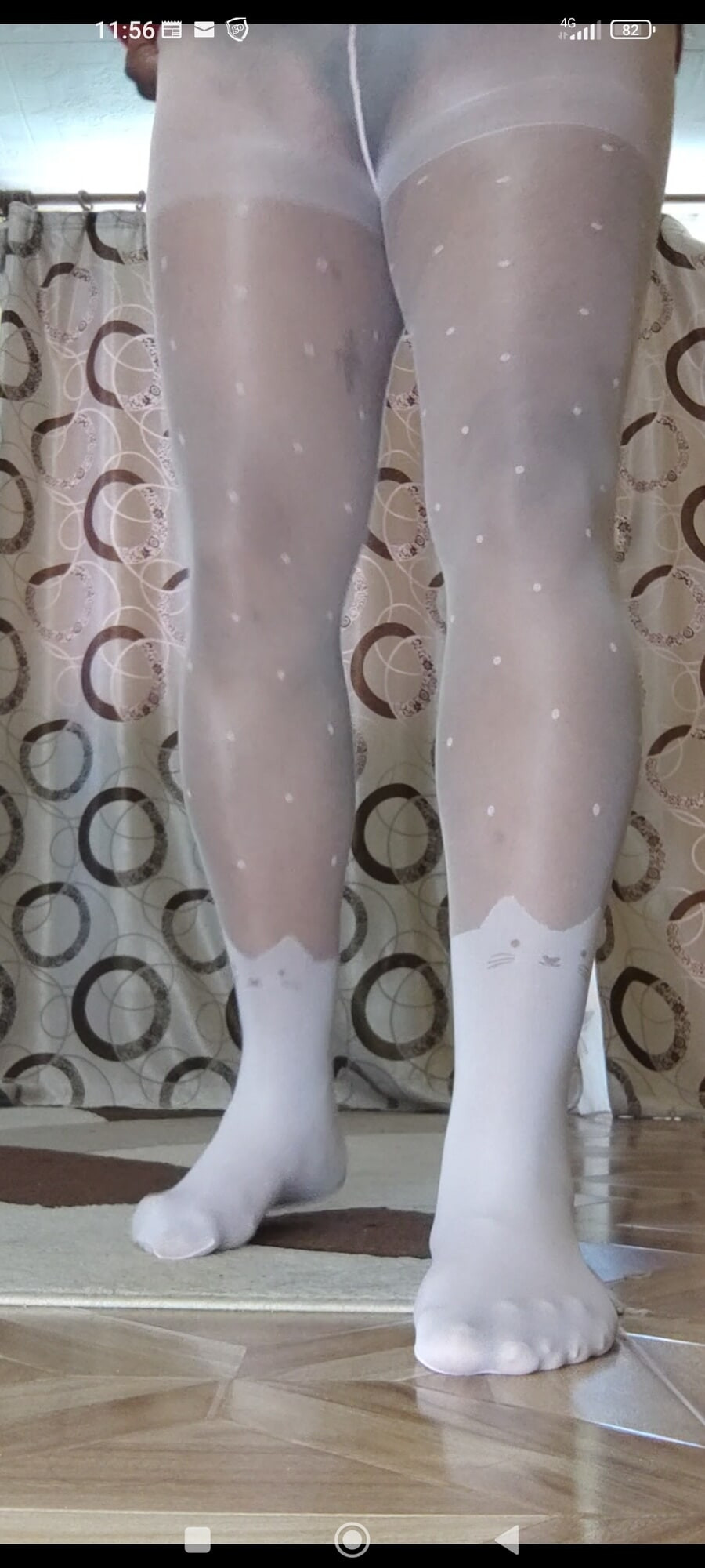 White pantyhose for teen #27