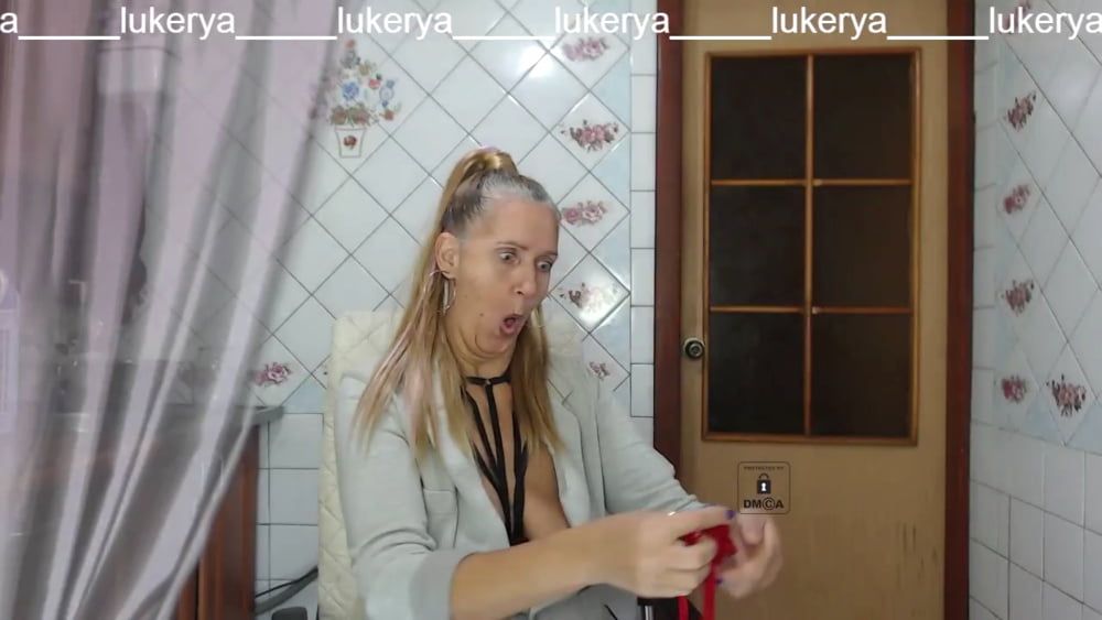 Trying on Lukerya panties #10