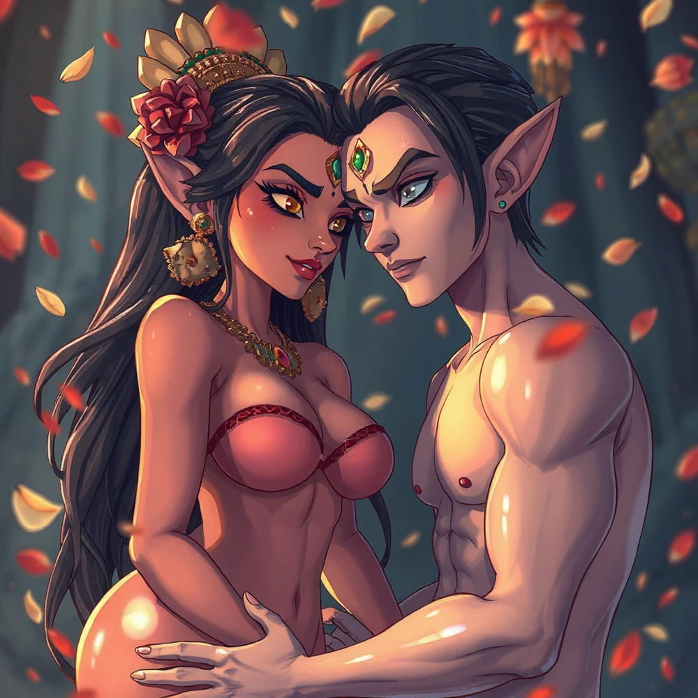NSFW AI Alien Couples #49