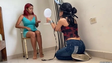 slave girl used as lesbian mistress make up bitch         