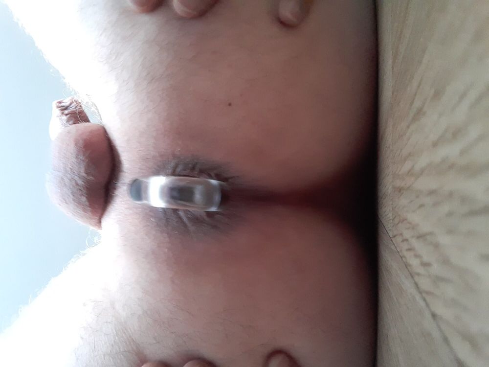 Glass prostate toy in my ass #3